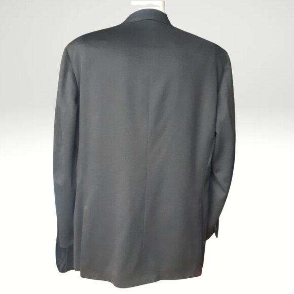 Samuelsohn SZ 46L Columbo 100% Cashmere Black Men's Gable Blazer Jacket - Picture 2 of 14